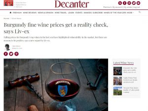 Decanter Burgundy report Liv-ex