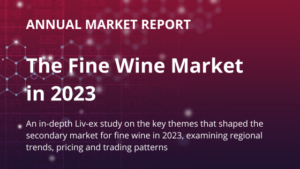 Cover image for the fine wine market in 2023.